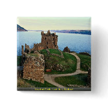 Urquhart Castle, Loch Ness, Scotland Pinback Button