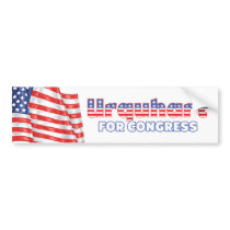 Urquhart for Congress Patriotic American Flag Bumper Stickers