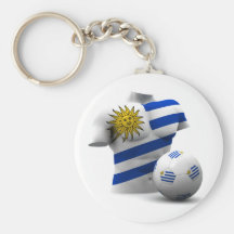 Uruguay body - flag of uruguay soccer futbol gifts key chain