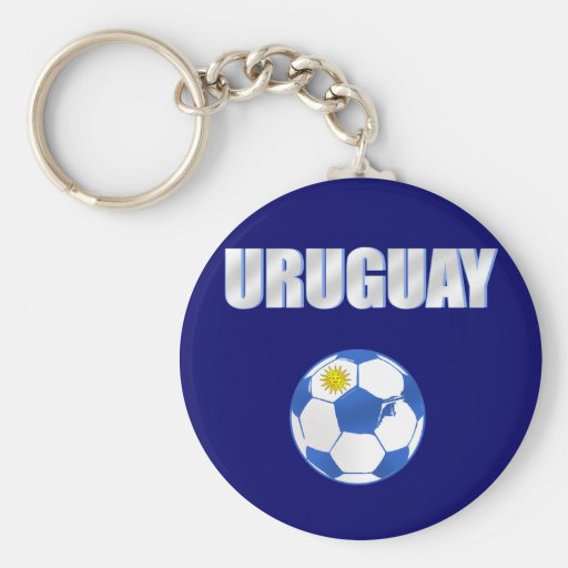 Uruguay cool ball futbol fans La Celeste love Key Chain