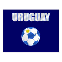 Uruguay cool ball futbol fans La Celeste love Post Cards