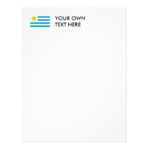 Uruguay Flag Personalized Letterhead