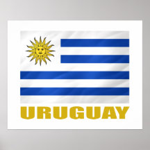 Uruguay Flag Poster