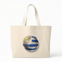 Uruguay soccer ball futbol flag Charruas gifts Canvas Bags