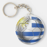 Uruguay soccer ball futbol flag Charruas gifts Key Chain