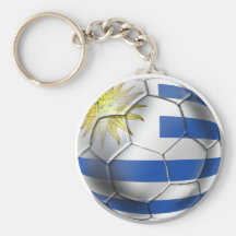 Uruguay soccer ball futbol flag Charruas gifts Key Chain