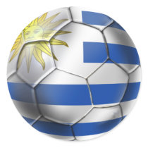 Uruguay soccer ball futbol flag Charruas gifts Sticker