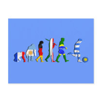 Uruguay soccer football Evolution futboll gifts Post Cards