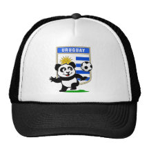 Uruguay Soccer Panda Hats