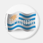 Uruguay Waving Flag Refrigerator Magnet