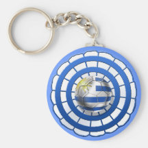 Uruguayan Cockade emblem of Uruguay gifts Key Chain