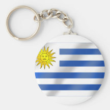Uruguayan flag of Urugauy gifts and tees Keychain