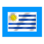 Uruguayan flag of Urugauy gifts and tees Postcards