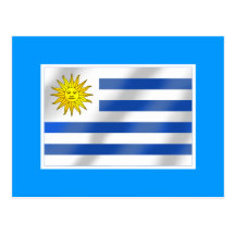 Uruguayan flag of Urugauy gifts and tees Postcards