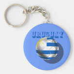 Uruguayan flag of Uruguay logo futbol soccer love Key Chain