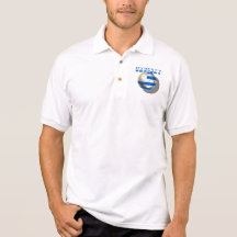 Uruguayan flag of Uruguay logo futbol soccer love Polo T-shirt