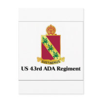 US 43rd ADA Regiment Postcard
