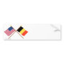 US and Belgium Crossed Flags Bumper Stickers