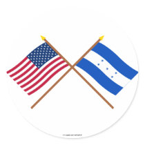 US and Honduras Crossed Flags