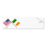 US and Ireland Crossed Flags Bumper Stickers