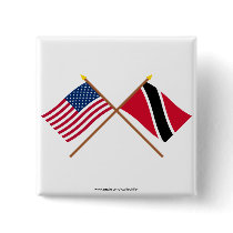 US and Trinidad & Tobago Crossed Flags