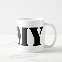 US Army - Black Text Mugs