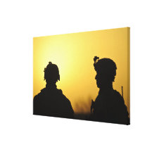 US Army soldiers 2 Gallery Wrapped Canvas