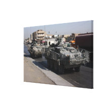 US Army soldiers patrolling Stretched Canvas Prints