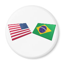 US & Brazil Flags