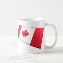 US & Canada Flags Coffee Mugs