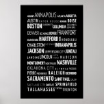 US capitals poster