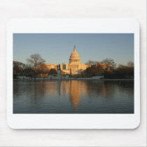 US Capitol Building Sunset Mouse Mat