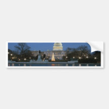 US Capitol celebrating Christmas photo Bumper Stickers