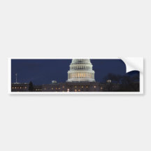 US Capitol celebrating Christmas photo Bumper Sticker