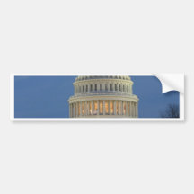 US Capitol celebrating Christmas photo Bumper Sticker