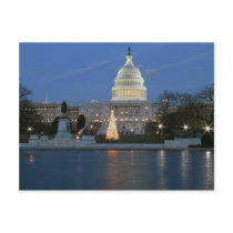 US Capitol celebrating Christmas photo Post Cards