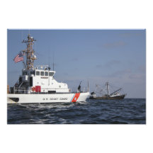US Coast Guard Cutter Marlin patrols the waters Photograph