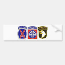 US Combat Service Identification Badges Bumper Sticker