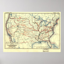 US Exploration Routes Posters