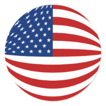 US Fisheye Flag Sticker