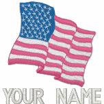 US Flag Add Your Name Embroidered Shirt embroidered shirts