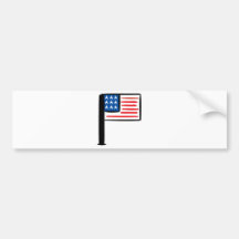 US Flag Bumper Sticker