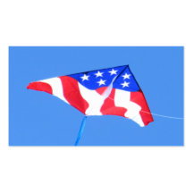 US Flag Business Card American Kite