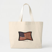 US Flag Graffiti Canvas Bags