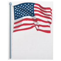 US Flag Custom Letterhead