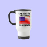US Flag No Need For Change mugs