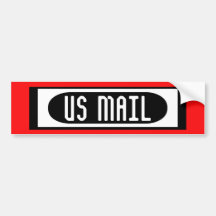 US MAIL bumper sticker