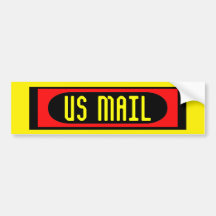 US MAIL bumper sticker
