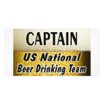 US National Beer Drinking Team photo cards