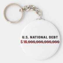 US National Debt Key Chain